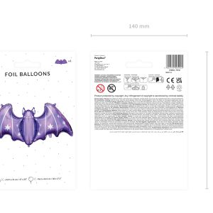 Foil balloon Bat, 119,5x51 cm, mix