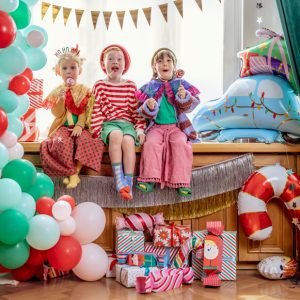 Standing foil balloon Christmas Car, 102x100 cm, mix
