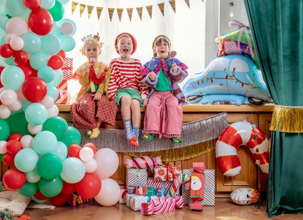 Standing foil balloon Christmas Car, 102x100 cm, mix