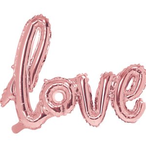 Foil Balloon Love, 73x59cm, rose gold