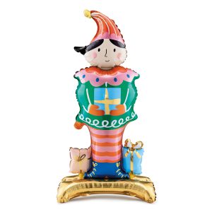 Standing foil balloon Elf, 46x88 cm, mix