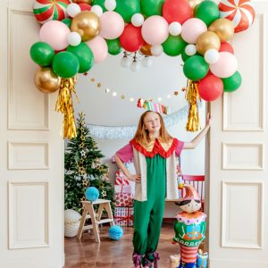 Standing foil balloon Elf, 46x88 cm, mix