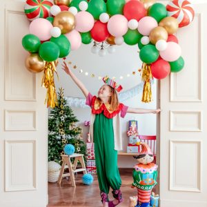 Standing foil balloon Elf, 46x88 cm, mix