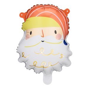 Foil balloon Santa, 26x31 cm mix (1 pkt / 5 pc.)