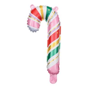 Foil balloon Candy cane, 18.5x35 cm, mix (1 pkt / 5 pc.)