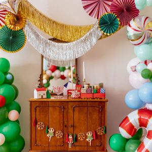 Foil balloon Candy cane, 18.5x35 cm, mix (1 pkt / 5 pc.)
