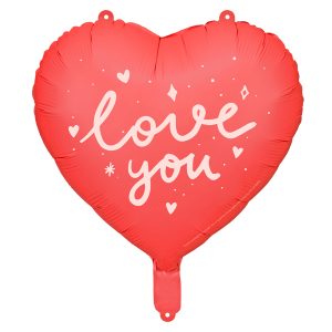Foil balloon Heart ''I love you'', 45 cm, mix