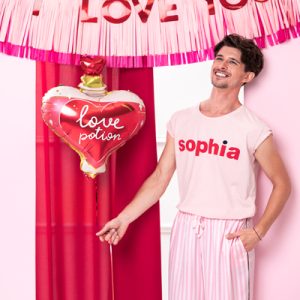 Foil balloon Love potion, 54x66 cm, mix
