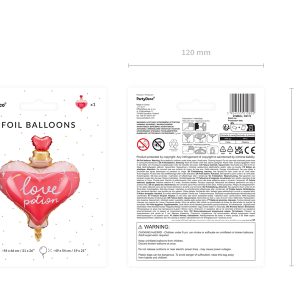 Foil balloon Love potion, 54x66 cm, mix