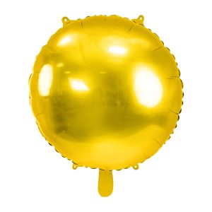 Round foil balloon, 45 cm, gold