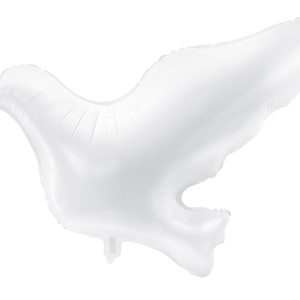 Foil Balloon Dove, white, 77x66cm