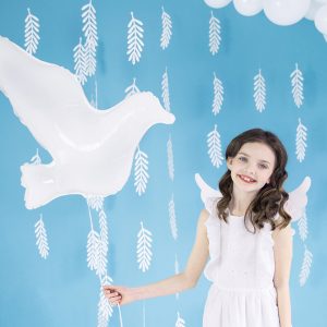 Foil Balloon Dove, white, 77x66cm