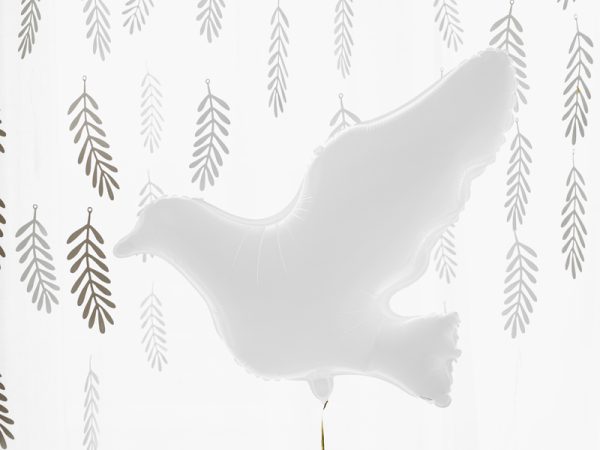 Foil Balloon Dove, white, 77x66cm