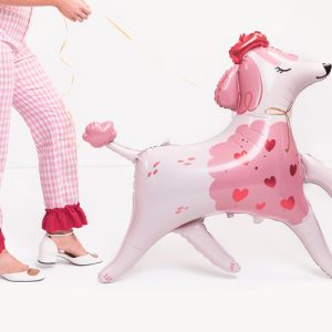 Foil balloon Poodle, 119x108 cm, mix