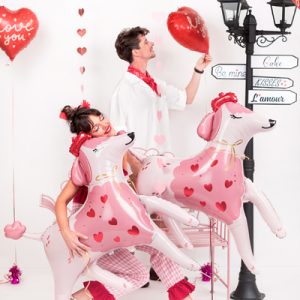 Foil balloon Poodle, 119x108 cm, mix