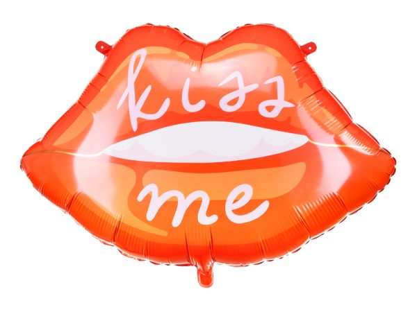 Foil balloon Lips, 86.5x65 cm, mix