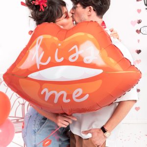 Foil balloon Lips, 86.5x65 cm, mix