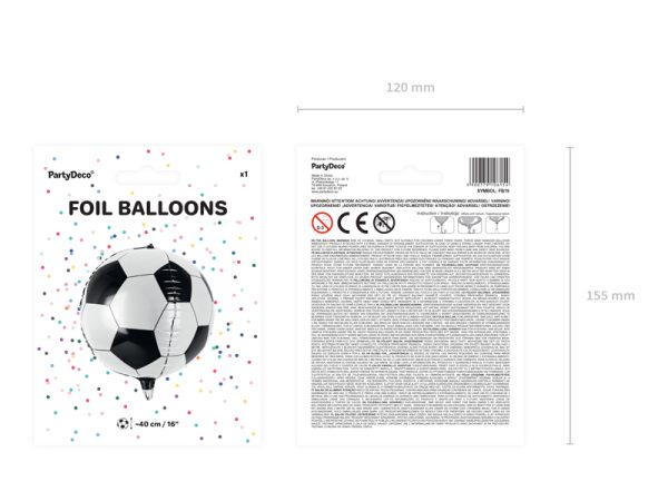 Foil Balloon Soccer Ball, 40cm