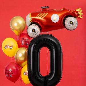 Foil Balloon Number ''0'', 86cm, black