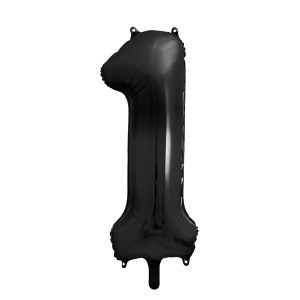 Foil Balloon Number ''1'', 86cm, black