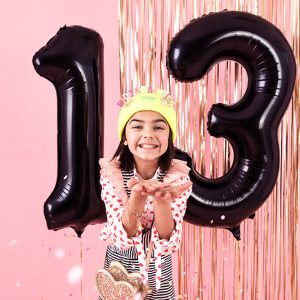Foil Balloon Number ''1'', 86cm, black