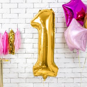 Foil Balloon Number ''1'', 86cm, gold