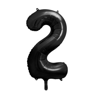 Foil Balloon Number ''2'', 86cm, black