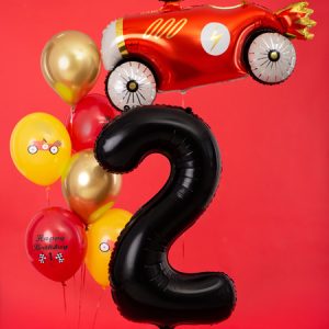 Foil Balloon Number ''2'', 86cm, black