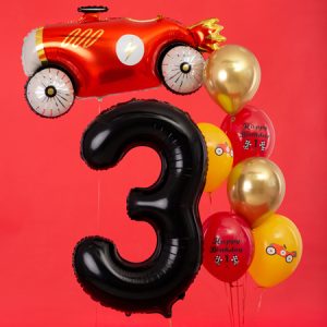 Foil Balloon Number ''3'', 86cm, black