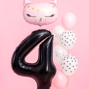 Foil Balloon Number ''4'', 86cm, black
