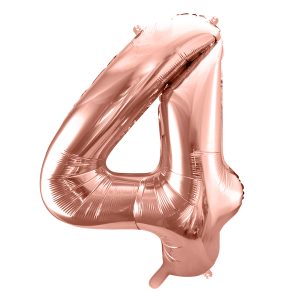 Foil Balloon Number ''4'', 86cm, rose gold