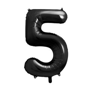 Foil Balloon Number ''5'', 86cm, black