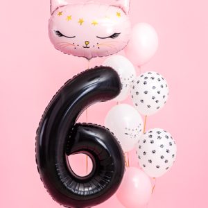 Foil Balloon Number ''6'', 86cm, black