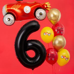 Foil Balloon Number ''6'', 86cm, black