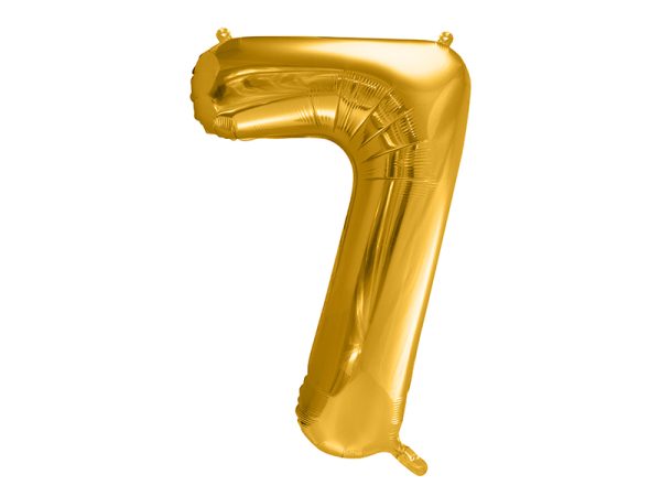 Foil Balloon Number ''7'', 86cm, gold