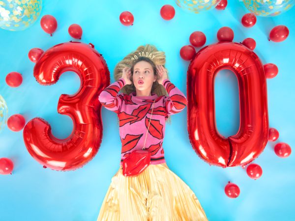 Foil Balloon Number ''8'', 86cm, red
