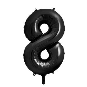 Foil Balloon Number ''8'', 86cm, black