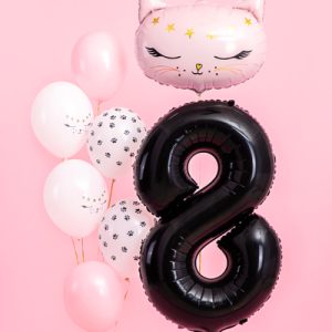 Foil Balloon Number ''8'', 86cm, black