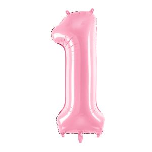 Foil Balloon Number ''1'', 86cm, pink