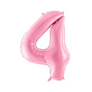 Foil Balloon Number ''4'', 86cm, pink