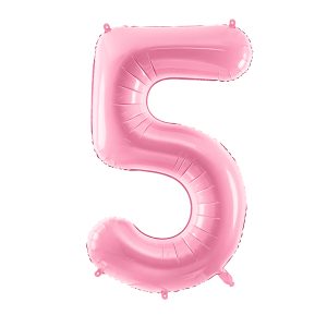 Foil Balloon Number ''5'', 86cm, pink