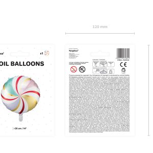 Foil balloon Candy, 35cm, mix
