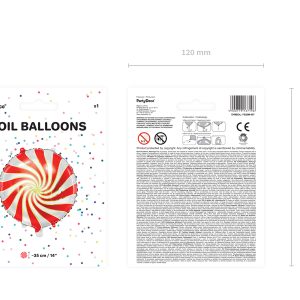 Foil balloon Candy, 35cm, red