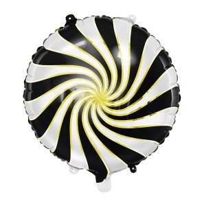 Foil balloon Candy, 35cm, black