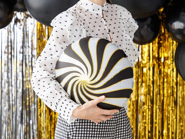 Foil balloon Candy, 35cm, black