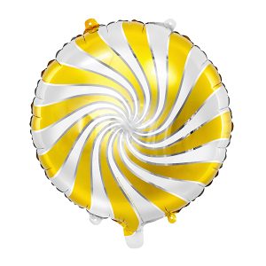 Foil balloon Candy, 35cm, gold
