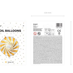 Foil balloon Candy, 35cm, gold