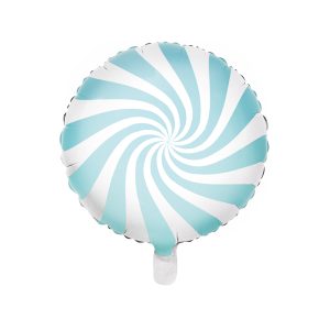 Foil Balloon Candy, 35cm, light blue