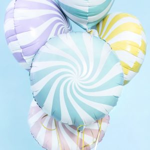 Foil Balloon Candy, 35cm, light blue