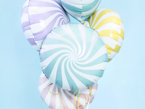 Foil Balloon Candy, 35cm, light blue